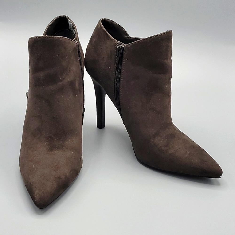 Suede Brown Ankle Boots